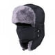 thumbnail image 1 of Gorro de cazador con orejeras para hombre y mujer, cálido y resistente al viento, para esquí, caza, piel sintética, para nieve, color negro., 1 of 7