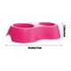 thumbnail image 3 of Comedero doble para mascotas | Comedero de plástico antideslizante para perros y gatos | Diseño ovalado de 27 cm para uso en interiores y exteriores | Incluye 1 pieza, 3 of 6
