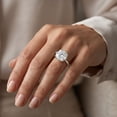 thumbnail image 5 of Rosec Jewels Lab Created Diamond Engagement Ring 5 Carat - IGI Certified (E-VS1 Quality) - Big Diamond Ring for Women, 925 Sterling Silver, US 4.00, 5 of 8