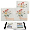 thumbnail image 7 of FORMRS 3 Ring Photo Album 4"x6" Self Adhesive Large Capacity PU Leather Cover, Gray Cute Flower, 7 of 7