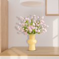 thumbnail image 6 of Lifelike Artificial Forget Me Not Bouquet, Faux Realistic Flowers For Home Wedding Decor, Centerpiece Table Arrangement Plants, Pink, 6 of 9