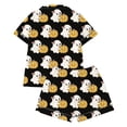 thumbnail image 5 of Halloween Short Sleeve Pajamas 2 Piece Set, B·oys G`irls Sugar Skull Pumpkin Print Sleepwear, Loungewear Home Wear Multiple Sizes 80-160, 5 of 5