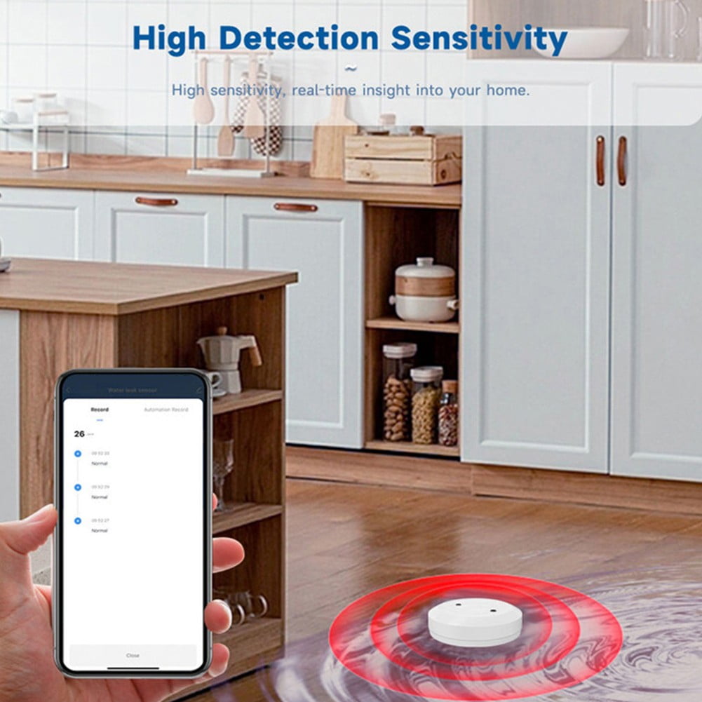 For Tuya For ZigBee For Smart Water Leak Detector Alarm For Smart Water Leak Sensor