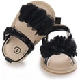 thumbnail image 4 of Infant Baby Girls Sandals Summer Crib PU Leather Bowknot Soft Anti-Slip Rubber Sole Toddler First Walkers Shoes, 4 of 6