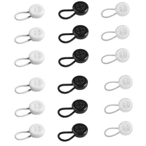 Monebena 18 Pcs Collar Extenders Neck Extender Elastic Wonder Button for Expanding Length for Men Women Dress Shirts, Assorted Colors
