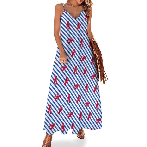 Langostas Patriot Preppy! Vestido sin mangas para mujer, vestido para ocasiones especiales, vestido de cumpleaños
