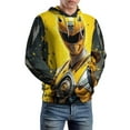 thumbnail image 5 of Power Rangers Unisex Sweatshirts Loose Pullover Sweater Hooded Hoodie 3D Printing Jacket Winter Fall Clothes L, 5 of 7