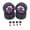 Purple, variant on Kuntesetty RC Wheel Rims Rubber Tires Kit Replacement M3 Wheel Nut for 144001 1:12 1:18 Purple