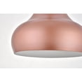 thumbnail image 4 of Classically Modern Ceiling Decorative Aluminum Circa 1 Light Honey Gold Pendant - 11.5"Lx11.5"Wx15"H, 4 of 7