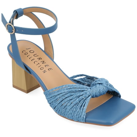

Journee Collection Womens Galinda Tru Comfort Foam Low Block Heel Sandals