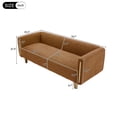 thumbnail image 6 of Christopher Knight Home 78.7" Modern Sofa with Rubberwood Legs and Stylish Armrests, 3 Seats, Orange, 6 of 9