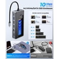 thumbnail image 3 of Hub USB-C ORICO OM28PR con carcasa SSD M.2 8 en 1 de 10 Gbps, 3 of 9