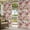 White Red, variant on Outdoor Curtains for Patio Waterproof, White Pink Flower Outdoor Privacy Panels Grommet, Shabby Chic Spring Vintage Leaf Green Blackout Outside Curtains for Porch/Cabana 54"x95", 2 Panels