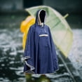 thumbnail image 1 of Poncho de lluvia para niños Poncho con capucha impermeable impermeable prendas de vestir chaqueta de lluvia de moda impermeable para niños niñas niños Azul M, 1 of 8