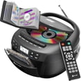 thumbnail image 1 of Radiograbadora KLIM con reproductor de CD, casete, Bluetooth y radio AM/FM, 1 of 9
