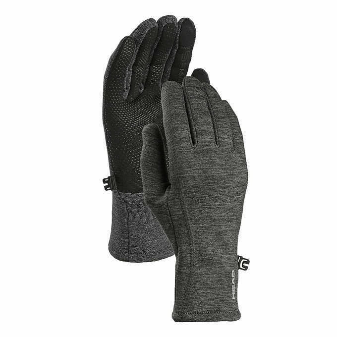 HEAD Women’s Touchscreen Running Gloves (Grey, Small)