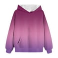 thumbnail image 4 of Kids Clothes Girls Cropped Hoodie Girls' Hoodies Sweatshirts Fleece Color Block Pullover Crop Tops for Teen Girls Long Sleeve Sweater, 4 of 5