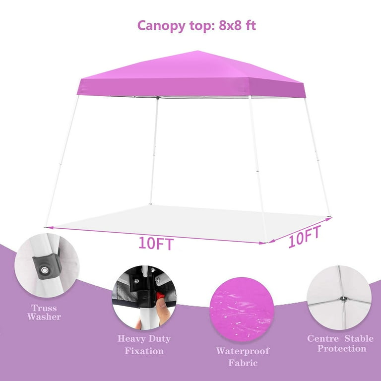 Ainfox 8 x 8 ft Pop up Canopy Tent, Instant Slant Outdoor
