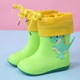 thumbnail image 2 of Generic Water Boots In Large and Small Toddlers Children's Rain Shoes Boys and Girls Water Shoes Baby Rain Boot Kids Girl Boy Rain Boots ﻿(18-24 Months,Green), 2 of 3
