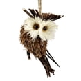 thumbnail image 4 of Northlight 3ct Owl Sisal Christmas Ornament Set 3.75" - Brown, 4 of 5