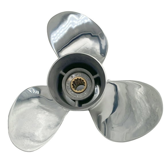 Propeller 10 1/2x13 for YAMAHA Outboard 3 Blades Stainless Steel Prop 13 Tooth RH 10.5x13
