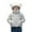1#White, variant on Kiijoy Little Boys Winter Down Coat Warm Hooded Padded Coat Kids Outerwear, Sizes 5-6