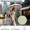 thumbnail image 3 of Compact Umbrellas For Rain And Sun UPF 50+ UV Protection Windproof waterproofing and Strong Men Womens Umbrella 16 Ribs Wooden Handle Travel Umbrella, 3 of 17