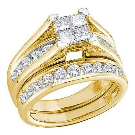 0.52Ctw Diamond Bridal Set Womens Fixed Ring Size - 7