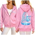 thumbnail image 3 of CAIXIA Womens Zip Up Hoodies Cute Y2k Casual Long Sleeve Tops Womens Plus Size Sweatshirts Drawstring Fleece Lined Jacket with Pocket 2026 Fall Outfits Clothes, 3 of 8