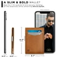 thumbnail image 3 of Serman Brands RFID Blocking Men's Minimalist Bifold Wallet, California Desert, 3 of 7