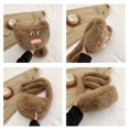 thumbnail image 4 of Aueoeo Funny Shoulder Bag Fuzzy Satchel Cute Handbag Doll Mini Bags Zipper Closure Handbag, 4 of 9