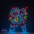 thumbnail image 2 of Shinelab Dabbing Santa Neon Sign, Santa Claus Led Sign Wall Art, Merry Christmas House Wall Decor 130, 2 of 5