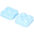 thumbnail image 2 of Molde para hacer bolas de hielo, bandeja redonda de silicona con 4 orificios y embudo con tapa, herramientas de bricolaje hechas a mano, 2 of 5