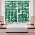 thumbnail image 2 of Ambesonne Grunge Kitchen Curtains, Weathered Motives Artwork, 55"x30", Forest Green and Teal, 2 of 3