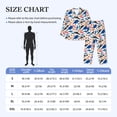 thumbnail image 4 of Lsque Cute Sea Animals Pattern Long Sleeve Pajama Set for Men - Soft 2-Piece Sleepwear and Loungewear Set with Pockets, Comfy Nightwear-X-Large, 4 of 7