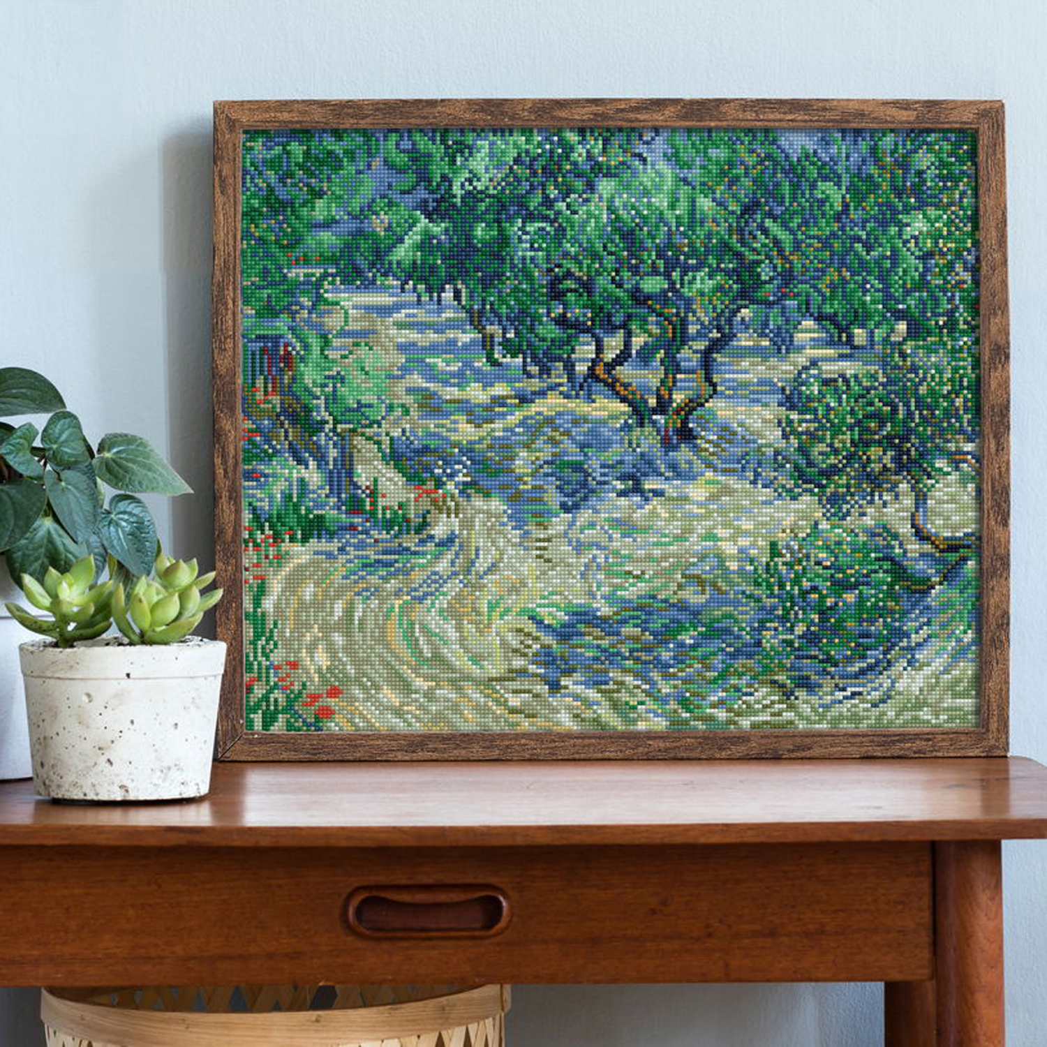 Diamond Dotz Olive Orchard Van Gogh Landscape Diamond Painting Kits for Adults - Diamond Art Kits a Relaxing Creative Craft Kit with Dotz Gems 16.5"x20.5"