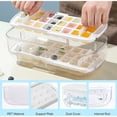 thumbnail image 4 of Máquina para hacer cubitos de hielo sin esfuerzo, organizadores de hielo con diseño de alimentación por gravedad que ahorran espacio para almacenar en el refrigerador, 4 of 5