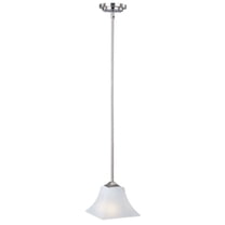 92090FTSN Maxim Lighting Aurora-One Light Mini Pendant in Contemporary style-8 Inches wide by 10.25 inches high-Satin Nickel Finish