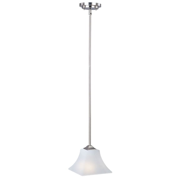 92090FTSN Maxim Lighting Aurora-One Light Mini Pendant in Contemporary style-8 Inches wide by 10.25 inches high-Satin Nickel Finish