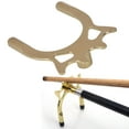 thumbnail image 3 of Pool Bridge, Metal Copper Plating Anti Slip Billiards Snooker Pool Cue Rest Bridge Pool Cue Bridge Pool Bridge Stick Billiard Accessory for Most Pool Cue Sticks, 3 of 7