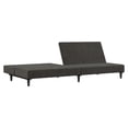 thumbnail image 2 of vidaXL 2-Seater Sofa Bed Dark Grey Velvet, 2 of 5