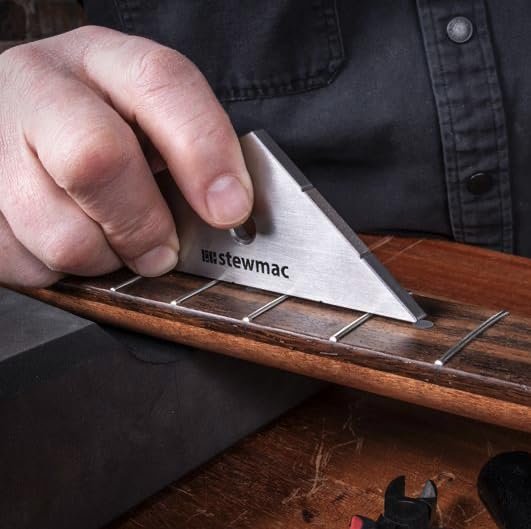 StewMac Fret Kisser Fret Leveling Tool, Quickly Spot Level a Single Guitar Fret 3771