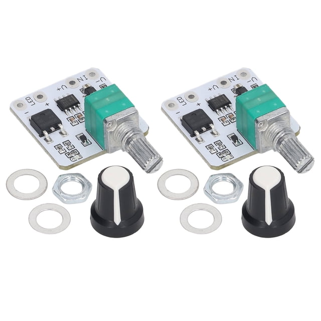 LED Dimmer Switch, 2Pcs Stepless Adjustment Wide Application Knob Switch Dimmer For Light