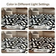 thumbnail image 7 of ODIKA 8'x10' Ultra-Soft Area Rug, Composition Contemporary Balanced Framework Layered Geometric None Washable, Bare feet friendly, Silk-Touch for Bedroom, Under Sectional, 7 of 7
