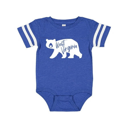 

Inktastic West Virginia White Bear Silhouette Gift Baby Boy or Baby Girl Bodysuit