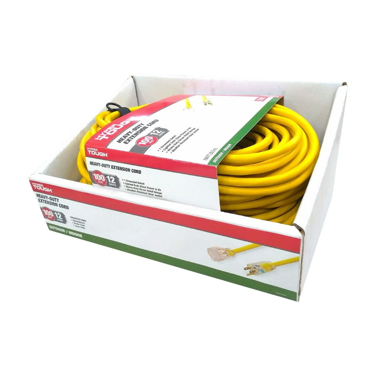 Hyper Tough 12 AWG Extension Cord, 100 Ft, Heavy Duty photo 6