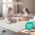 thumbnail image 4 of ODIKA 5'x7' Machine Washable Non-Slip Area Rug, Sleek Welcome Absorbent Non Slip Indoor Floor Profile High Traffic Rug, White, 103668, 4 of 7