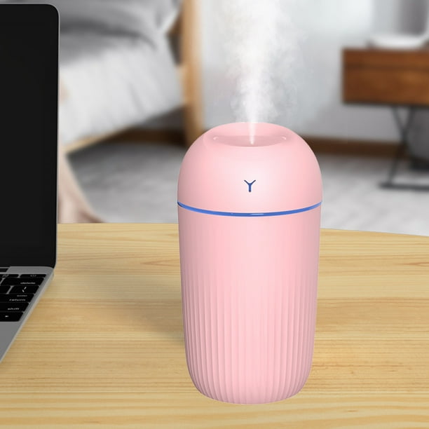 Mini humidifier USB portable bedroom office humidifier 220ml 420ml auto shut off, desk humidifier travel size hotel use, silent cool mist home decor, foldable design plastic material, for