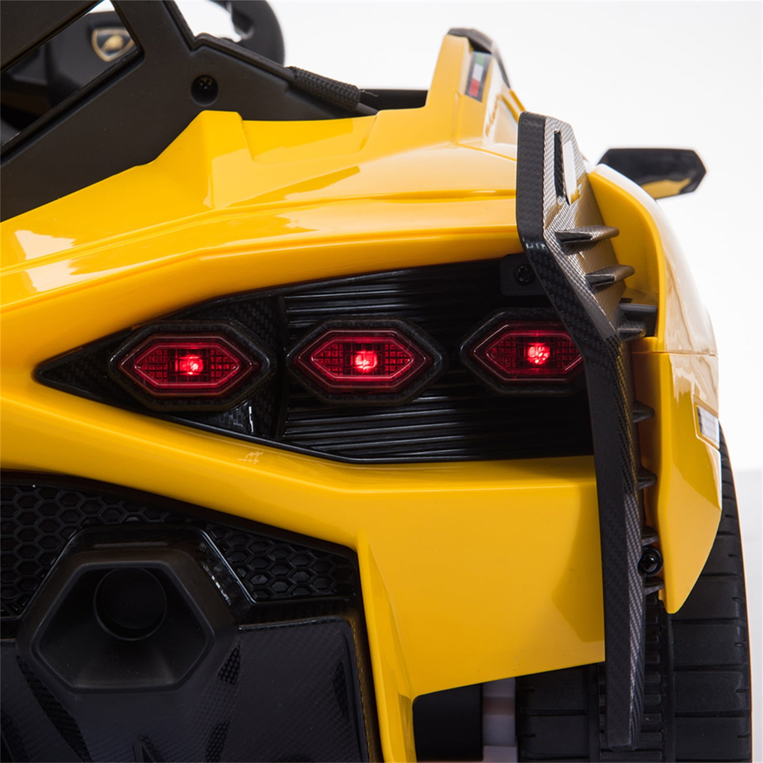 CIPACHO 12V Kids Ride On Sports Car, Electric Toy Car Truck with 2.4GHZ Remote Control, Battery-powered Cars for Kids, Yellow