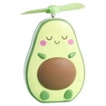 thumbnail image 1 of Makeup Hand Mirror Cute Avocado LED Light Mirrors Mini Portable Avocado Fan Multi-Function Light-Filling Makeup Mirror for Handbag Purse, 1 of 8